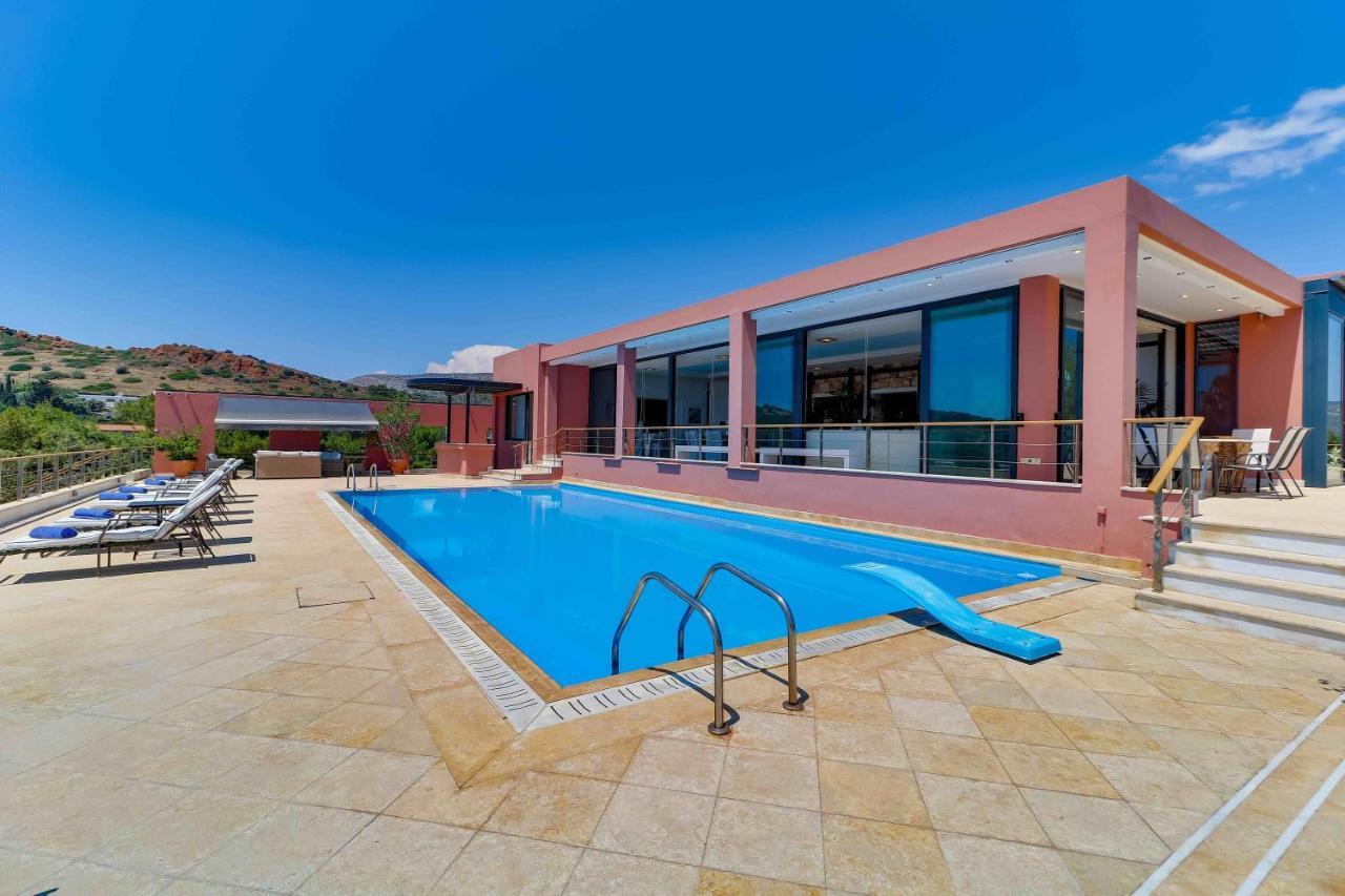 Black Diamond Beachfront Pool Villa Pasithea In Sounio, Athens Sounion Exterior photo