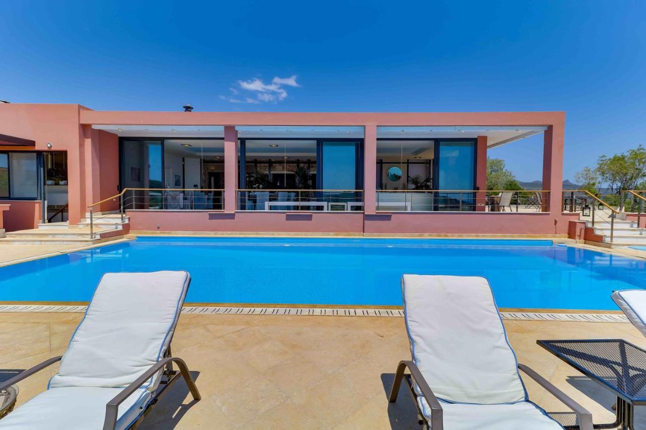 Black Diamond Beachfront Pool Villa Pasithea In Sounio, Athens Sounion Exterior photo